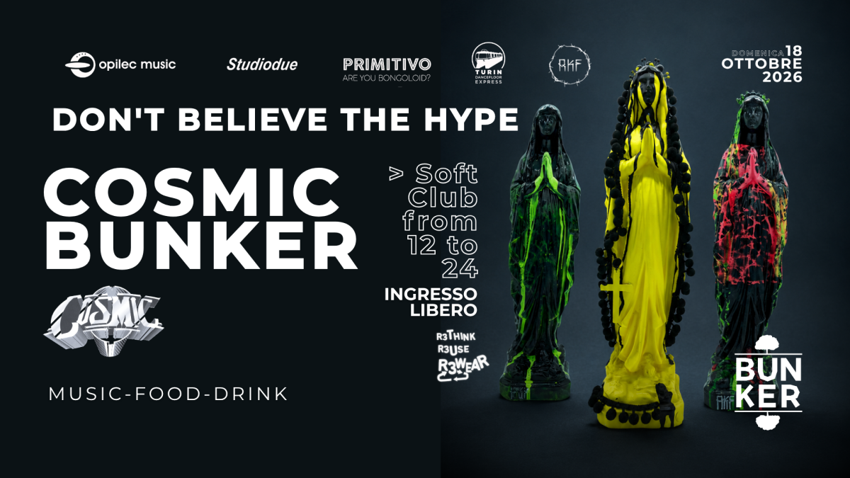 COSMIC BUNKER DON'T BELIEVE THE HYPE (Copertina)